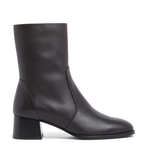 Stuart Weitzman Nola Zip Leather Boots - Picture 2 of 9